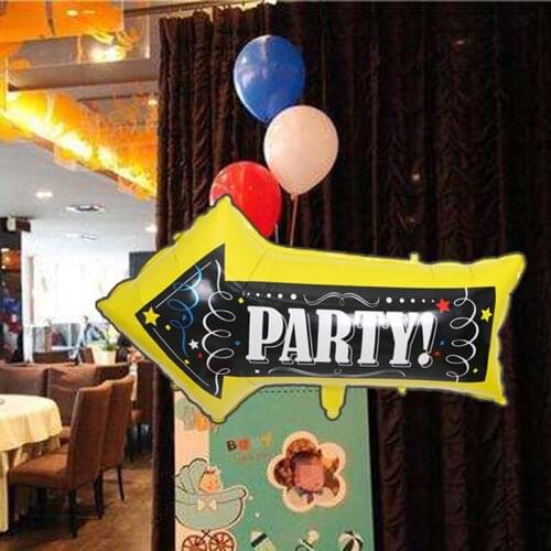 1pc 82*50cm Arrow Direction Foil Balloon Helium Balloons Birthday Wedding Party Point Masquerade Arrangement Decor Gift