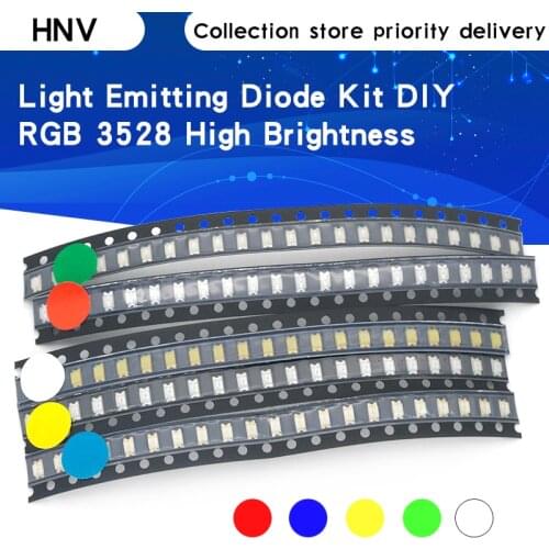100pcs=5colors x 20pcs 5050 5730 1210 1206 0805 0603 0402 SMD LED Diode Kit Red / Green / Blue / White / Yellow