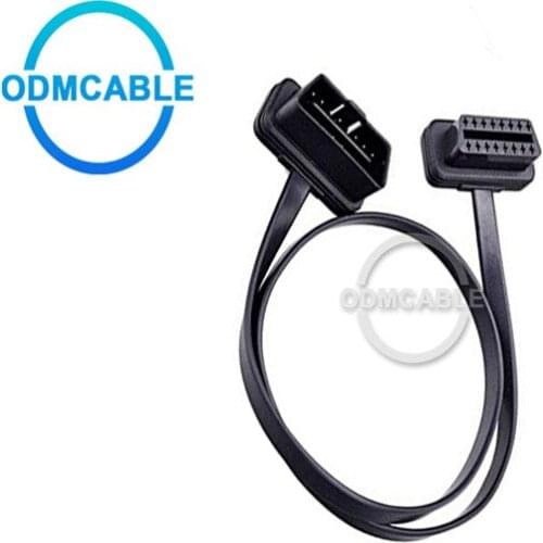 OBD2 16 Pin Male to Female Extension Cable OBDII Car Diagnostic Extender Cord Adapter 100CM