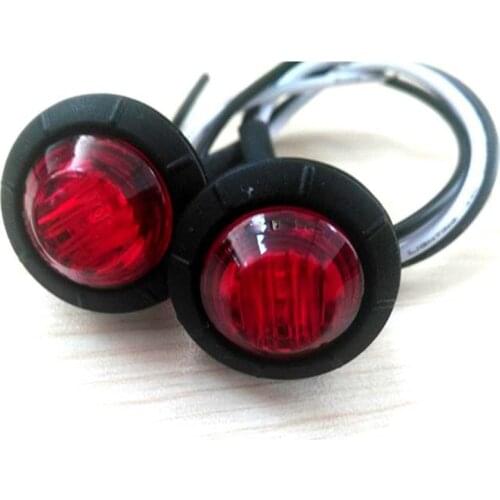 2pcs/lot Trailer Led Side Marker Lights 12V Trucks Indicator Light LED Signal Lamp Cars Bus Lights Red/Yellow/White