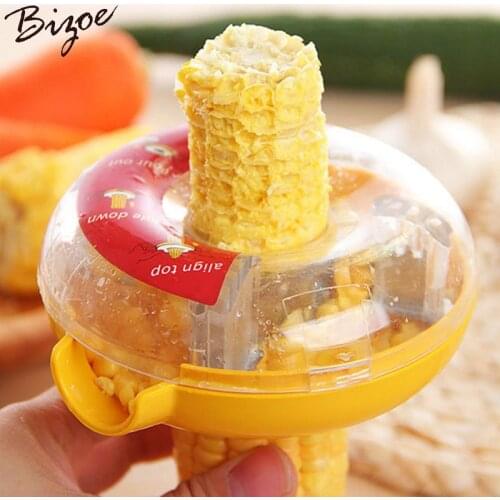 2pcs Criativo Removedor Descascador Debulhador de Milho do Sabugo de Milho de Stripper Cortador de Cozinha Gadgets