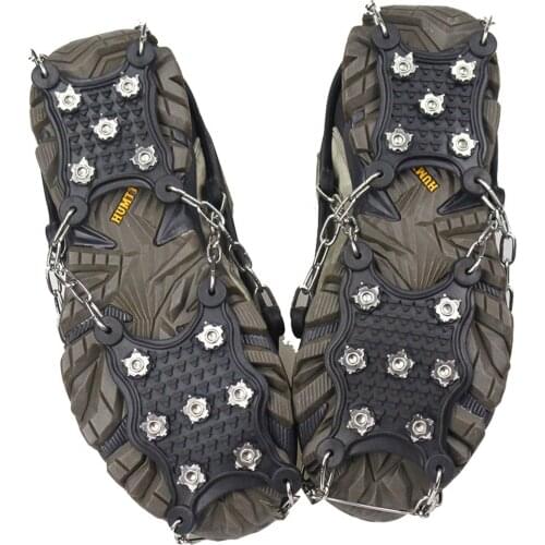 Climbing Crampon Outdoor Snow Non-slip Shoe Covers 12 Rivet Non-slip Wear-resistant For Outdoor Walking Ice Streets