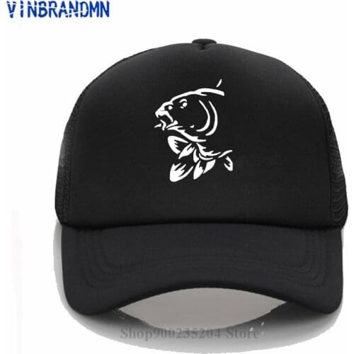Koi Carp Fish print cartoon Baseball caps Sports Summer unisex hats print Koi Fish Harajuku net caps Funny Fishing Leisure hats