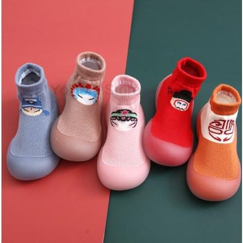 Baby Girl Boy Kids Soft Rubber Sole Baby Shoe Booties Anti-slip Baby Cartoon Shoes Toddler First Walkers Infant Toddler Shoes