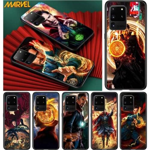 Doctor Strange Marvel hero for Samsung S20 FE Ultra Plus A91 A81 A71 A51 A41 A31 A21 A11 A72 A52 A42 A22 Soft Black Phone Case