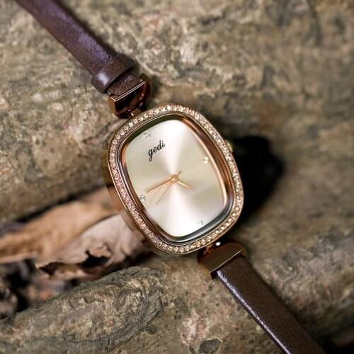 COXRY Ladies Watch With Leather Strap