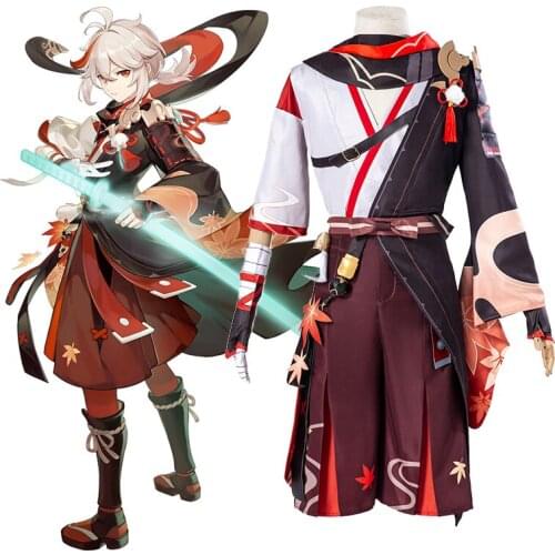 Game Genshin Impact Cosplay Costumes Kaedehara Kazuha Cosplay Costume Uniforms Clothes Suits Outfits Wears Coats Cloaks