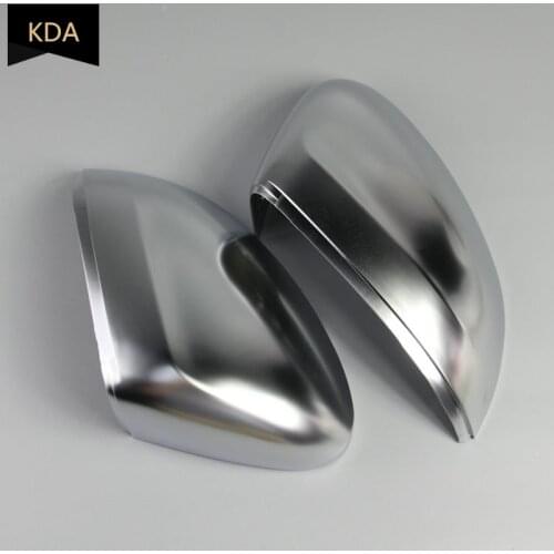 2pcs Auto Left Right Rear Mirror Cover Shell Matte Chrome Silver For VW Passat B8 2017-2019 Passat B8 ALLTRACK 2016-2019 CC 2019