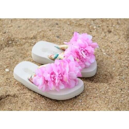 HAHAFLOWER Bohemia Vacation Slippers Summer Slope With The Thick Bottom Sandals SIZE 35-42 FREE SHIPPING
