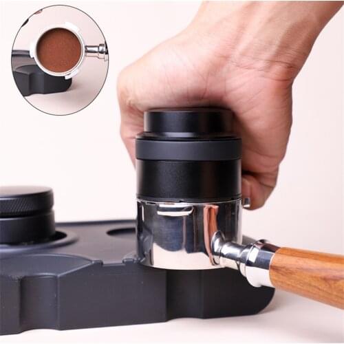 58mm Stainless Steel Macaron Coffee Tamper Powder Hammer Espresso Tamper Flat Base Barista Grinder Distributor Coffee Accessorie