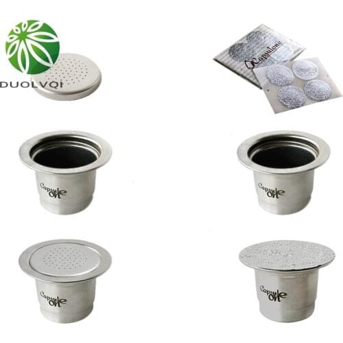 Reusable Coffee Capsule Filter Stainless Steel Practical Coffee Capsules Refillable Capsule Cups For Nespresso Coffee Machine