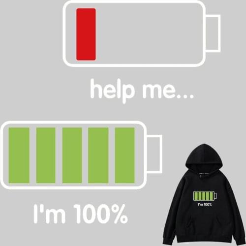 Battery power patch iron on transfer stickers for clothes vinyl transfer clothes stripes pvc thermo ironing stickers patch print