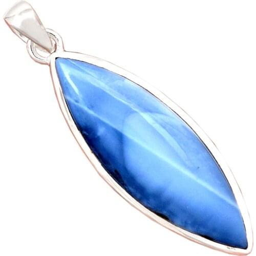 Genuine OWYHEE OPAL Pendant 925 Sterling Silver, 48.9 mm, AP6564