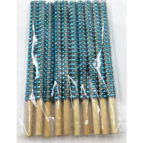 New 20pcs Blue Bling Cake Pop Sticks Great for Weddings Baby Showers Parties Rhinestone Bling CakePops Sticks Bling Candy Sticks
