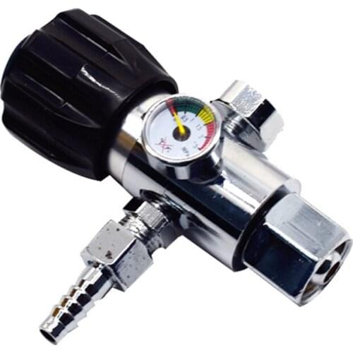 Portable Alloy Tool Oxygen Pressure Reducer Mini Welding Anti Fall Argon Gas Meter Clear Scale Rustproof Regulator