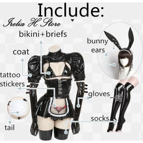 Sexy Darkness maid bunny girl cosplay costume private photo shoot cosplays costume sexy lingeries bikini