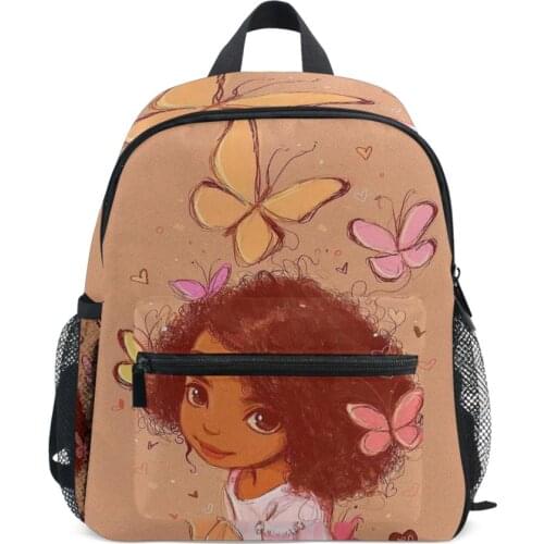 Mochilas escolares infantis Anti-lost children backpacks American Art Black backpack kids school bags girls bag 1 ~ 6 years old