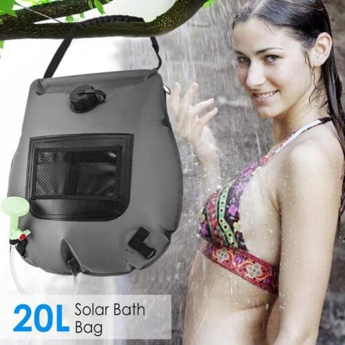 20L Solar Heated Shower Bag For Camping Traveling Hiking Climbing Picnic Portable Bathing Bags Body Pet Cleaning