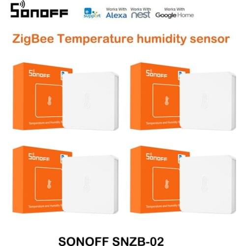 SONOFF SNZB-02 Zigbee sensor smart Temperature Humidity Sensor Real-time feedback to eWeLink app Work With SONOFF ZBBridge IFTTT
