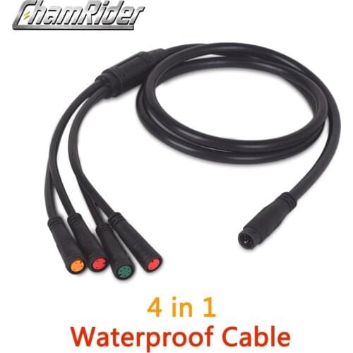 Waterproof cable for electric bike Julet 1 to 4 main cable Electric bicycle accessories