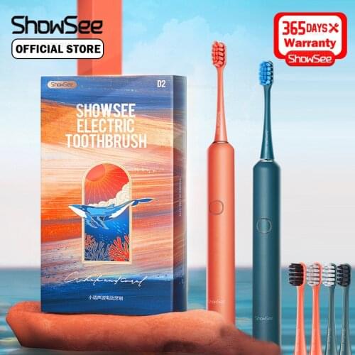 ShowSee Sonic Electric Toothbrush D2 Whitening Teeth Vibrator Wireless Waterproof Induction Charging Ultrasonic Toothbrush