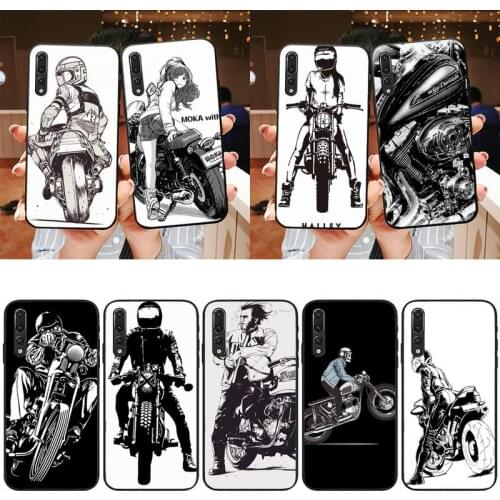XSPING Cartoon Cool Biker motorcycle Phone Case For Xiaomi 9 10 11 PRO LITE Redmi NOTE 7 8 9 A PRO K20 30 PRO