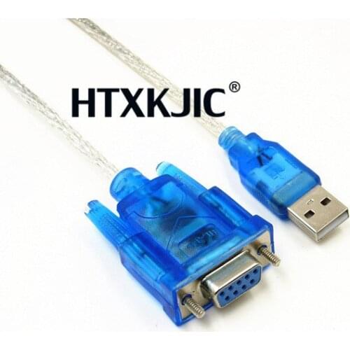 1pcs lUsb Rs232 female cable USB to DB9 female USB to serial port holes 9 holes cable USB to COM 0.8M HL-340