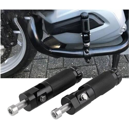 TiOODRE 2pcs CNC Aluminum Universal Motorcycle Motor Bike Folding Footrests Footpegs Foot Rests Pegs Rear Pedals Set Parts