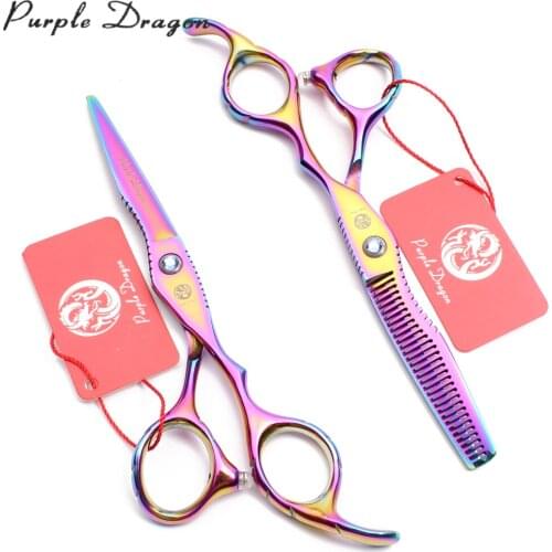 6" Colorful Stainless Dog Hair Scissors Puppy Grooming Scissors Straight Shears Thinning Shears Animal Shears Pet Scissors Z1011