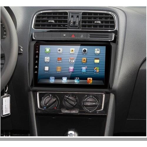 9 Inch Car Fascia For VW POLO Fascias Audio Fitting Adaptor Panel Frame Car DVD Frame Dashboard