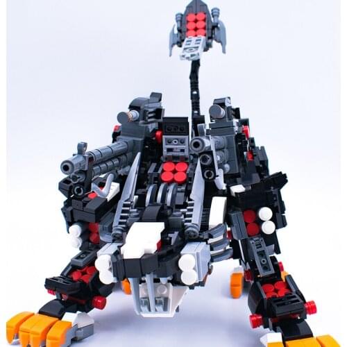 1300PCS Anime Figure Building Blocks Boys Toys Mechanical Lion Action Figure Assemble Blocks Kids Toys Fantasy Animals Model Toy