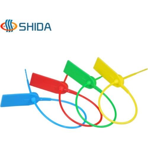 Hot sale 50pcs/lot 370mm length Plastic tightening security wire seals padlock cable tightener Ties Seal Lock for cargo