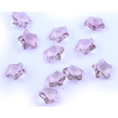 14mm Lilac Crystal Five Stars Beads K9 Glass Jewelry Accessories Beads 100-2000pcs For Diy &Home Wedding Decoration