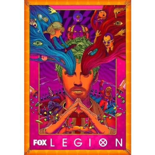Legion Noah Hawley Season 3 TV Series Psychedelic 2 Silk Fabric Wall Poster Art Decor Sticker Bright