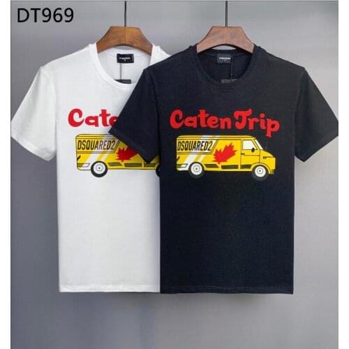 Summer DSQ2 pure cotton O-neck short-sleeved T-shirt overseas authentic mens clothing DT915