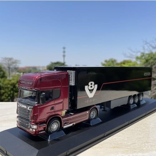 Diecast 1:50 Scale SCANIA Heavy Tractor Container truck Model Die-cast Metal Vehicle Toys Collection Display Show Gifts Souvenir