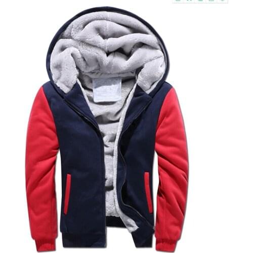 Men Women Coat Zipper Hoodie Son Winter Fleece Unisex Thicken Jacket Clothing