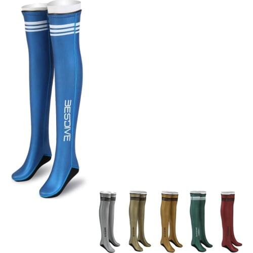 Diving Socks BestDive Long Nylon Socks 2mm socks Long Smooth-skin SCS Shiny Layer Socks 2mm Underwater
