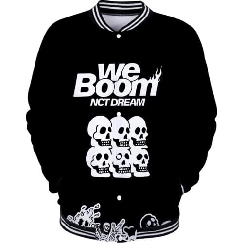 KPOP NCT DREAM 2019 NEW Album WE BOOM 3D print Baseball uniform Men/Women Harajuku Baseball Jackets clothes
