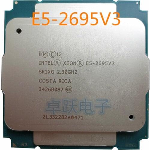 E5 2695 V3 Original Intel Xeon QS Version E5-2695V3 2.3GHZ 35M 14CORES 22NM E5-2695 V3 LGA2011 120W Processor E5 2695V3