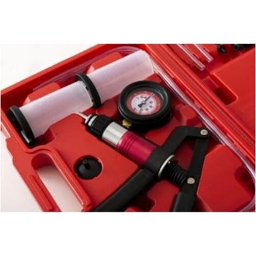 Handheld Vacuum Pump Tester Kit with Adapter and Housing for Car Vacuum Gauge and Brake Exhaust Kit Auto Diagnose-tool R7UB