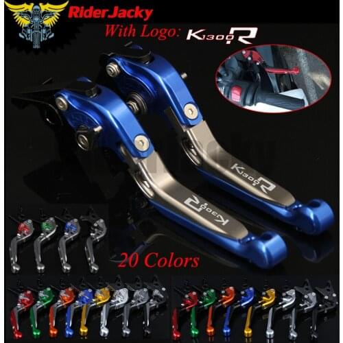 RiderJacky LOGO "K1300R" Motorcycle CNC Brake Clutch Levers For BMW K1300 S/R/GT 2009-2016 2010 2011 2012 2013 2014 2015