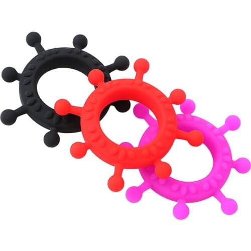 Silicone Penis Ring Locking Cock Ring Masturbation Adult Products Gear Steering Wheel Sex Toys for Men Sex Products