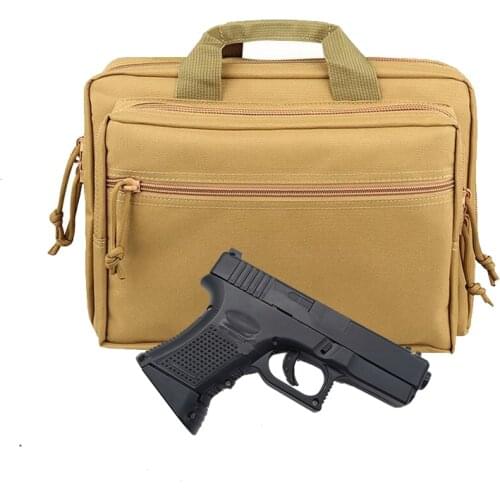 Tactical Glock Portable Pistol Gun Bag Case Magazine Pouch Carrier for 1911 Cz-75 Taurus G2c Rang Bag Hunting Accessories