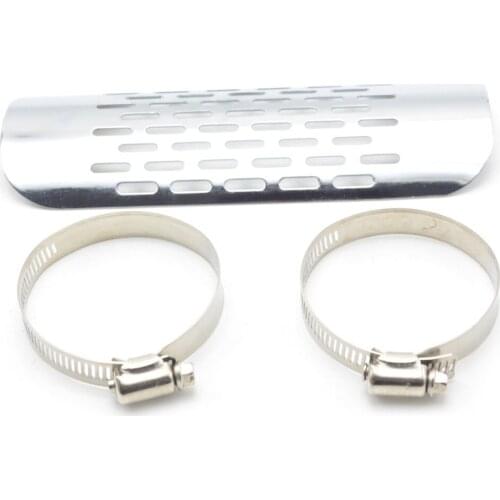 For bmw yamaha Universal Motorcycle Exhaust Muffler Pipe Leg Protector Heat Shield Cover For Honda Suzuki Cafe Racer