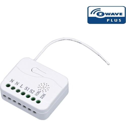 Z-Wave Plus Roller Shutter Controller Module Device TKB home TZ75 For Smart Home 2X1.1KW Load