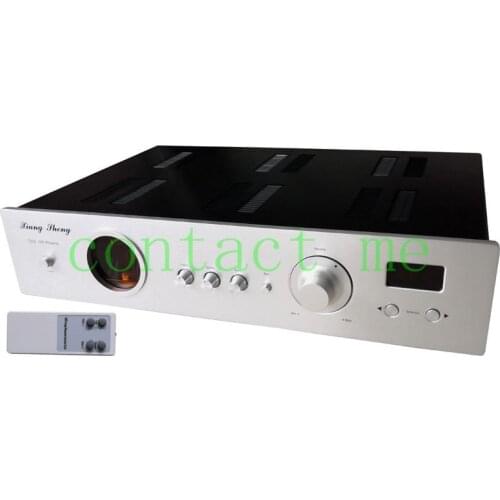 XiangSheng 728A Tube PreAmp Wada Shigeho Cuircuit 12AT7 12AU7 Tones Adjustable Pre-amplifier Remote, distortion: 0.01