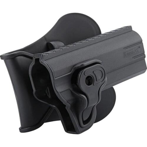 Amomax Quick Draw Rigid 360 Degree Rotation Tactical Polymer Paddle Holster Fits Colt 1911 4"