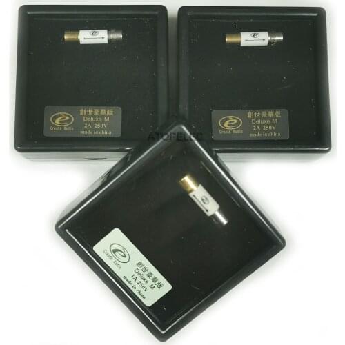 1pc 5x20mm CREATE AUDIO Gold Rhodium Plated Deluxe Luxury Nano Fuse 5mm x 20mm T Type Slow Blow 0.5A/1A/2A/3A/5A/8A 250V