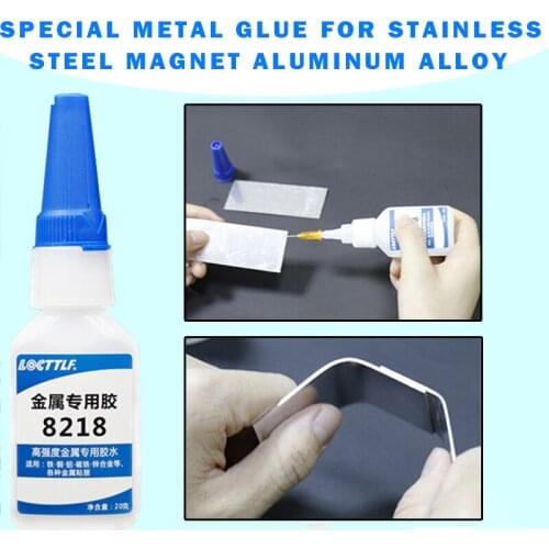 1pc Quick Dry Metal Special Glue 20g Strong Silicone Adhesive Transparent For Iron Stainless Steel Aluminum Alloy